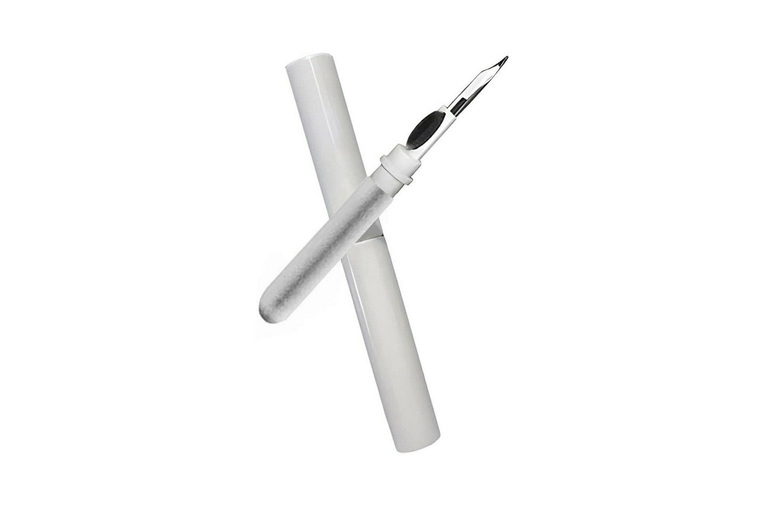 3-In-1 Earbud & Phone Cleaning Pen - Universal Tech Accessory, Compact Abs, Black Or White | Wowcher