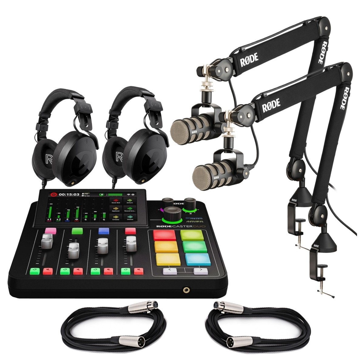 Rode RodeCaster Duo Two-Person Podcasting Bundle