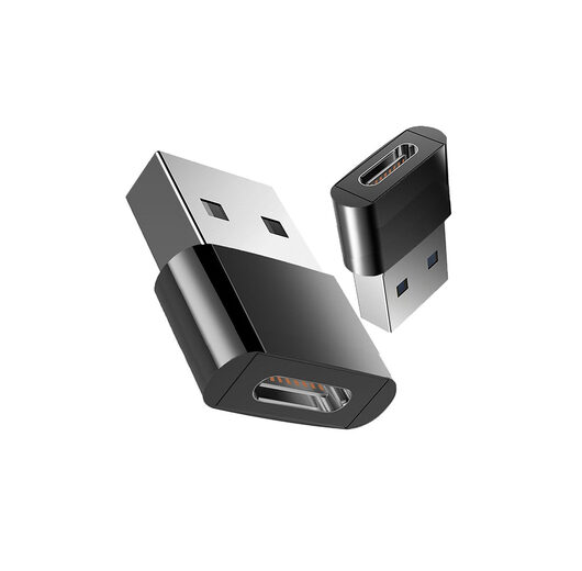 Usb To Usb-C Adapter - Universal Aluminium Connector For Iphone, Samsung, Android - Ultra Durable, Plug & Play - 1 Or 3 Pack | Wowcher