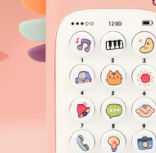 Baby Teether Simulation Mobile Phone Musical Toy - Interactive Learning, Safe Silicone, Ages 0-3 | Wowcher